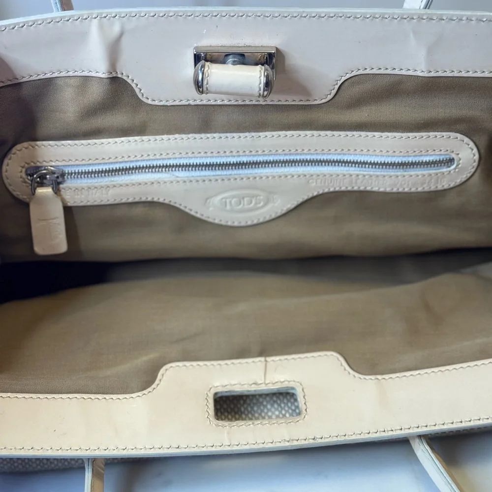 Tod's Cream Satchel Bag - Picture 6 of 11